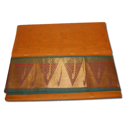"Mustard color venkatagiri seico saree - MSLS-131 - Click here to View more details about this Product